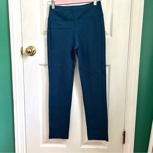 Blue Ponte slit crop XS NWT by peach